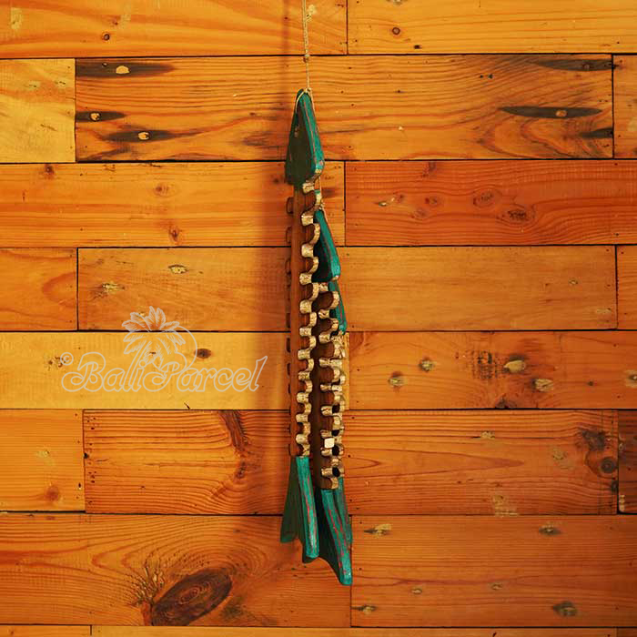 Wooden Wall Hanging Fish, Handmade From Albesia Wood