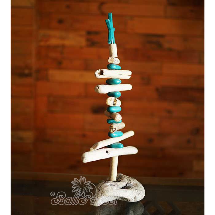 Wooden Starfis With Stand, Handmade From Albesia Wood