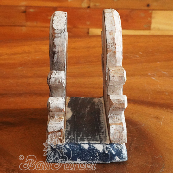 Wooden Serviette Holder, Handmade From Albesia Wood