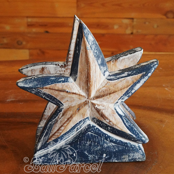 Wooden Serviette Holder, Handmade From Albesia Wood