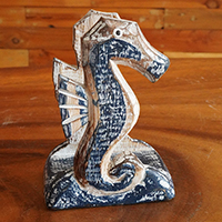 Wooden Serviette Holder, Handmade From Albesia Wood