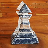 Wooden Serviette Holder, Handmade From Albesia Wood