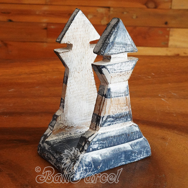 Wooden Serviette Holder, Handmade From Albesia Wood