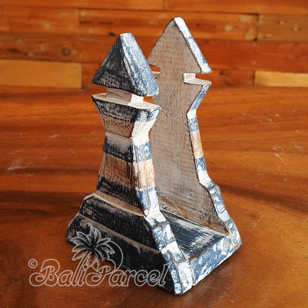 Wooden Serviette Holder, Handmade From Albesia Wood