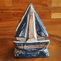 Wooden Serviette Holder, Handmade From Albesia Wood