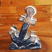 Wooden Serviette Holder, Handmade From Albesia Wood
