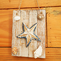Wooden Wall Hanging, Handmade From Albesia Wood