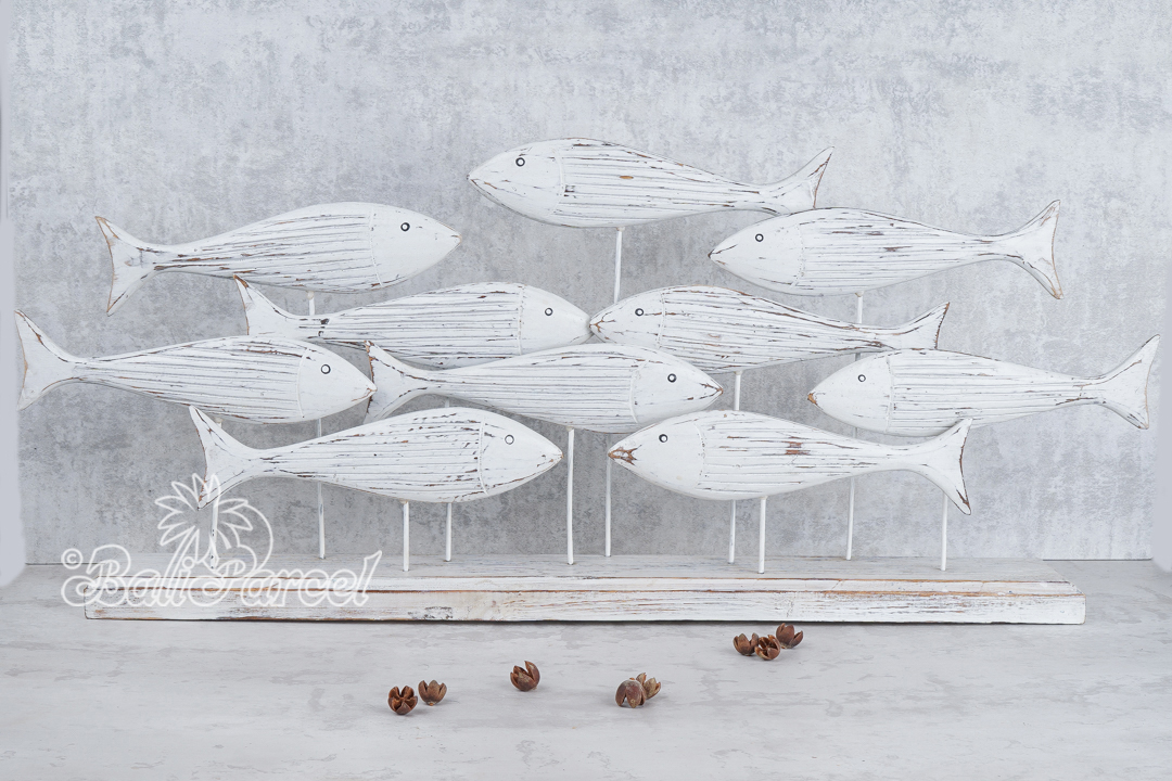 Wooden Fish, Hand Carved From Albesia Wood.