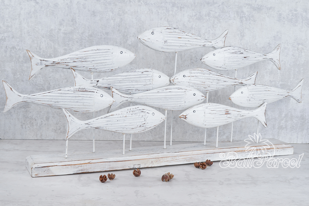 Wooden Fish, Hand Carved From Albesia Wood.