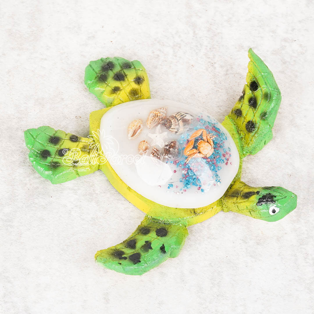 The Turtle, Handmade From Resin Inlaid Shell