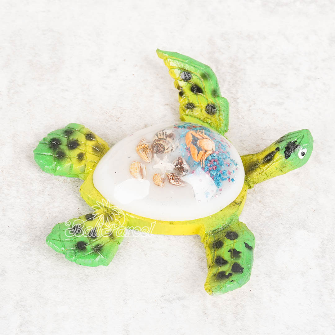 The Turtle, Handmade From Resin Inlaid Shell