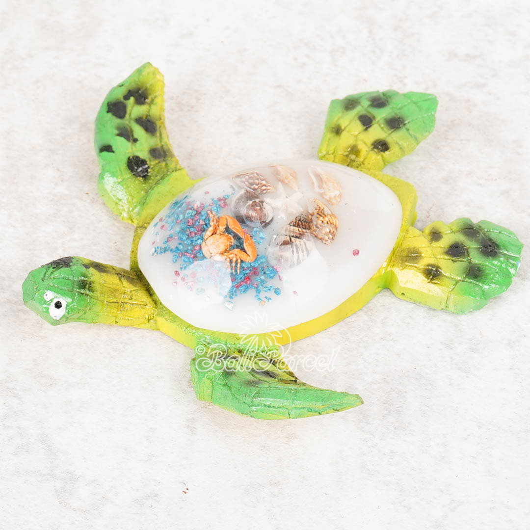 The Turtle, Handmade From Resin Inlaid Shell