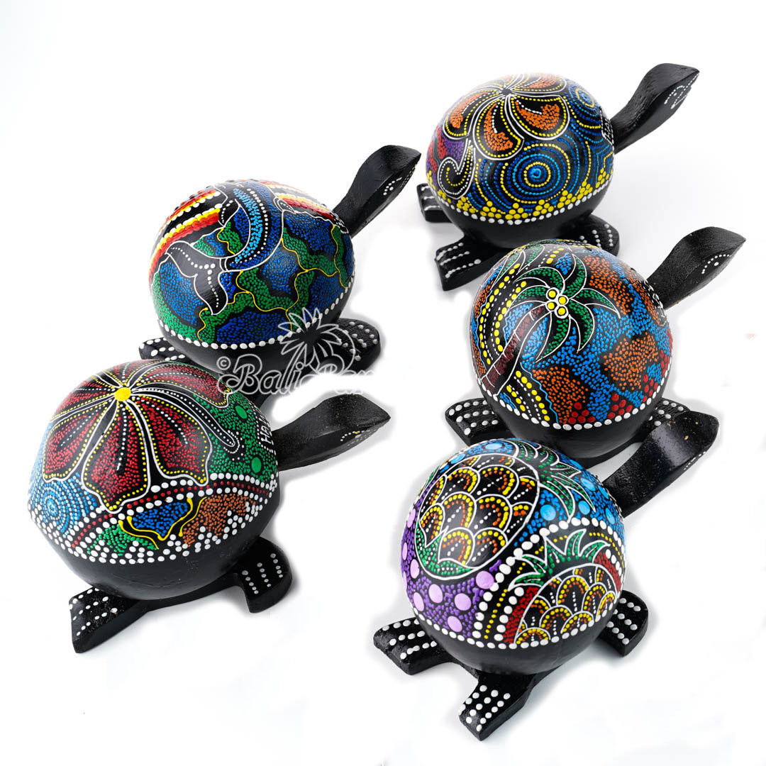 Assorted Knocking Turtle, Handmade From Coconut Wood