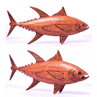 Wooden Fish, Hand Made From Hibiscus Wood