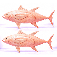 Wooden Fish, Hand Made From Hibiscus Wood