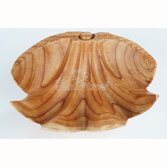 Sea Shell Shape Bowl, Handmade From Hibiscus Wood