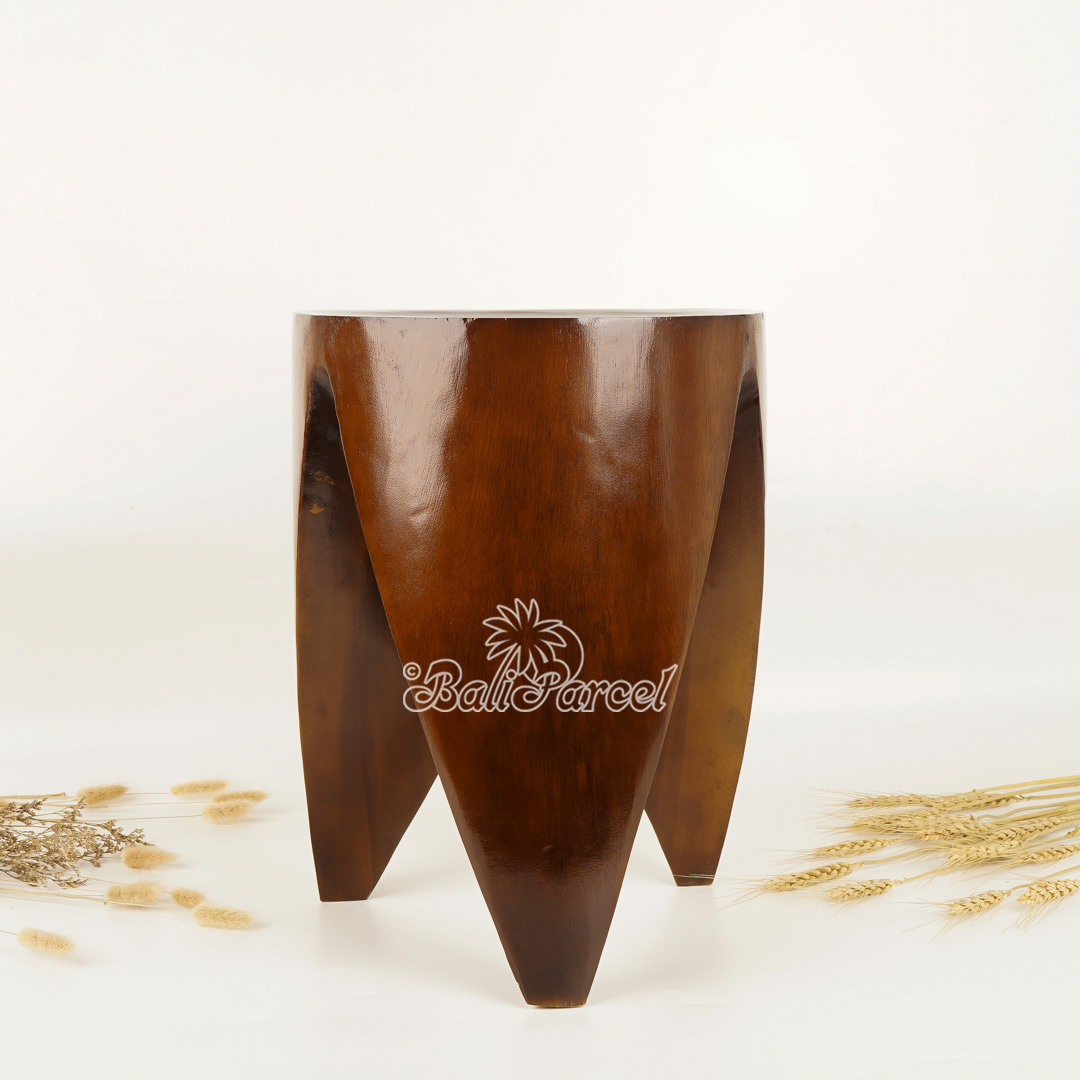 Wooden Stool Hand Made One Pieces Of Suar Wood