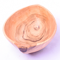 Wooden Bowl, Hand Made From Teak Wood
