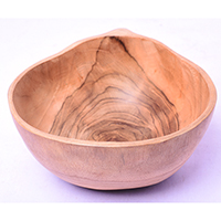 Wooden Bowl, Hand Made From Teak Wood