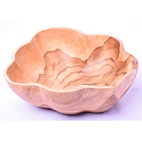 Wooden Bowl, Hand Made From Teak Wood
