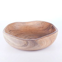 Wooden Bowl, Hand Made From Teak Wood