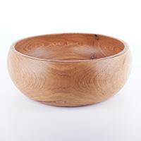 Wooden Bowl, Hand Made From Teak Wood