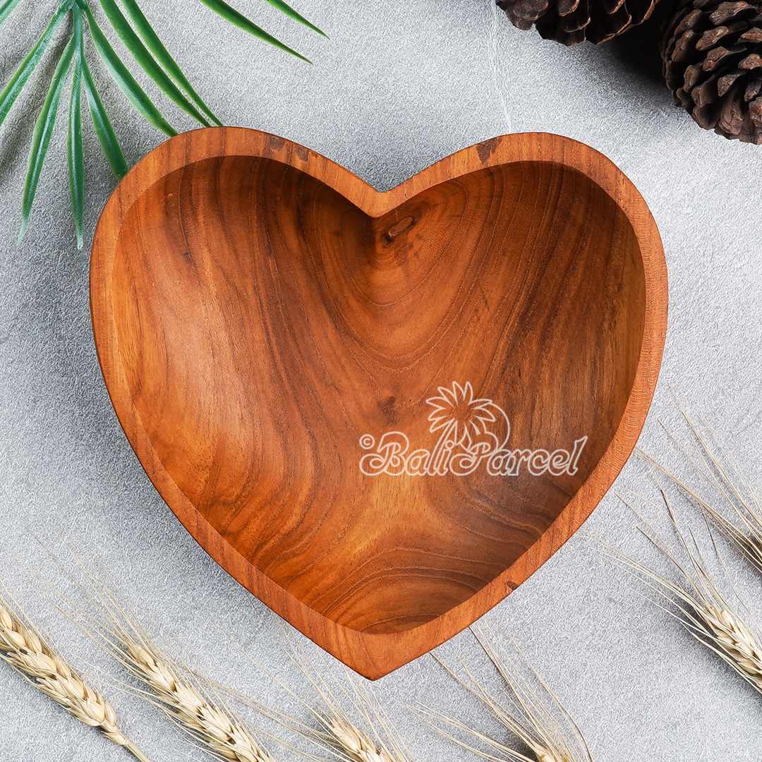Wooden Bowl, Hand Made From Teak Wood, Finishing With Olive Oil.