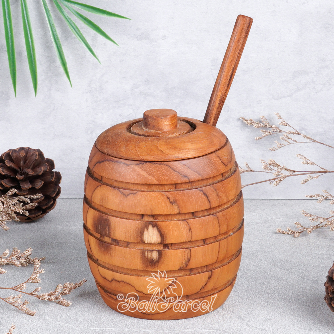 Wooden Bowl, Hand Made From Teak Wood, Finishing With Olive Oil.