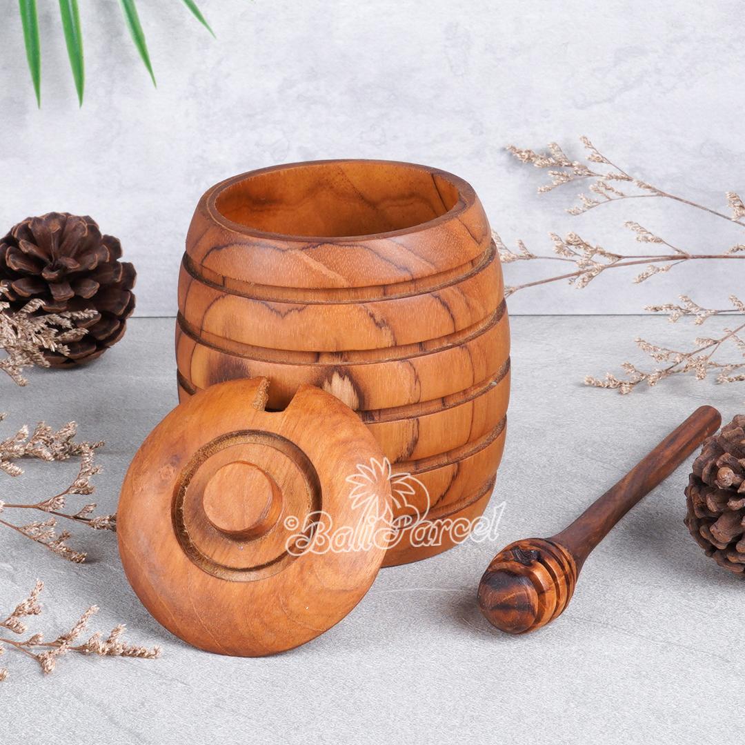 Wooden Bowl, Hand Made From Teak Wood, Finishing With Olive Oil.