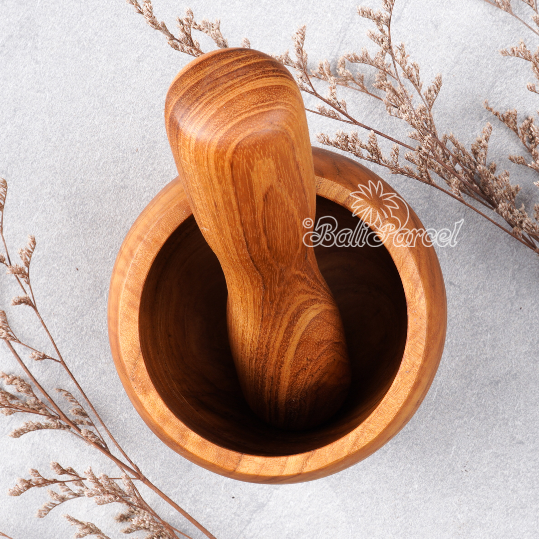 Wooden Bowl, Hand Made From Teak Wood, Finishing With Olive Oil.