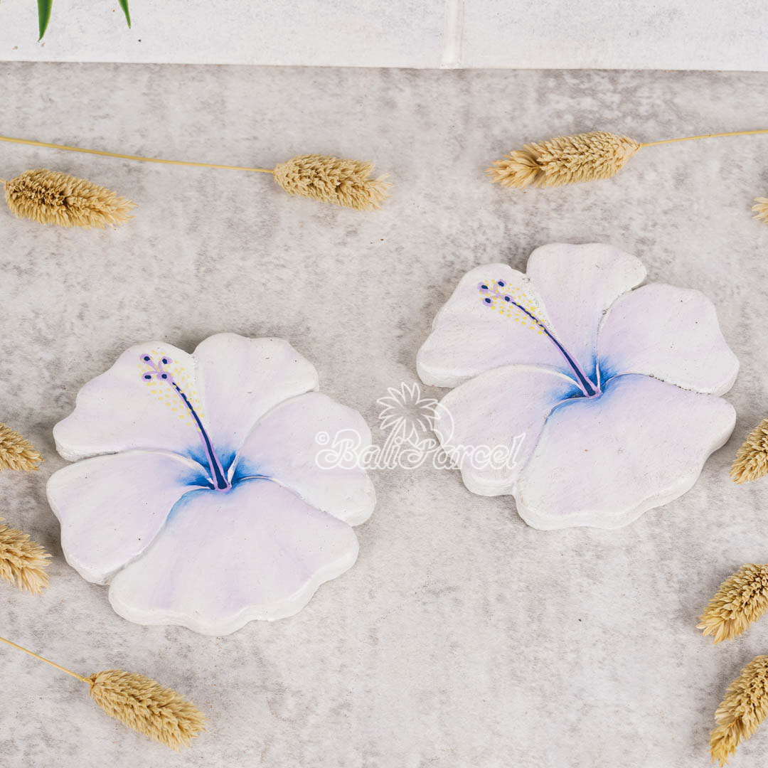 Wooden Coaster Round Set Of 2, Handmade From Albesia Wood