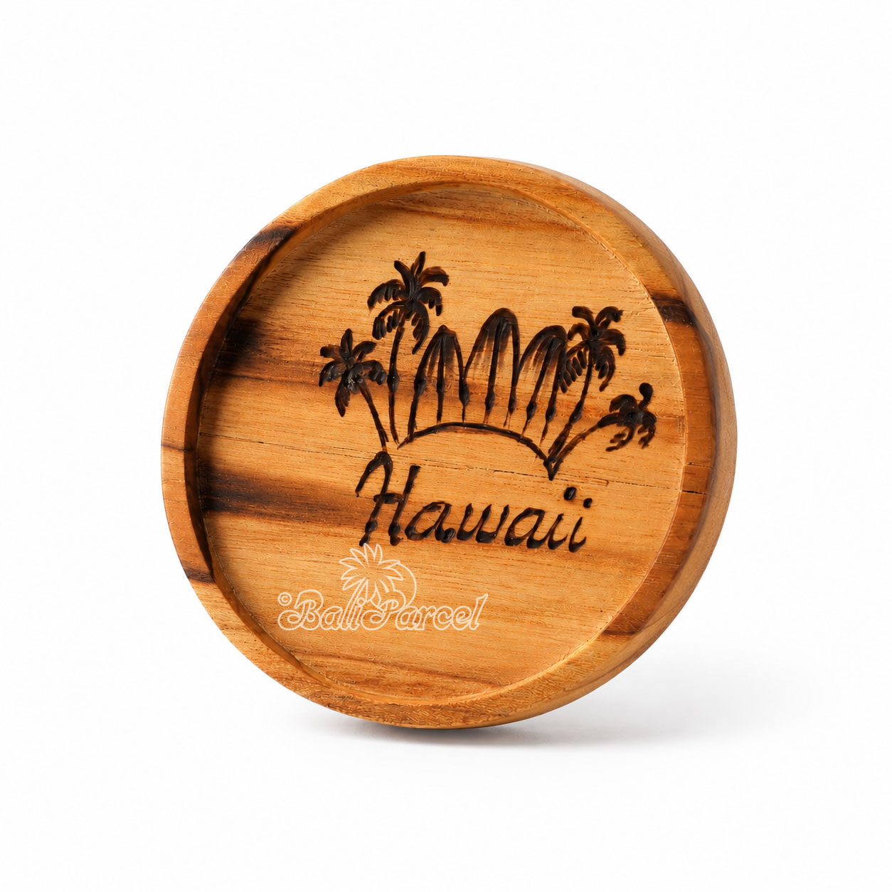 Wooden Coaster Round , Handmade From Teak Wood