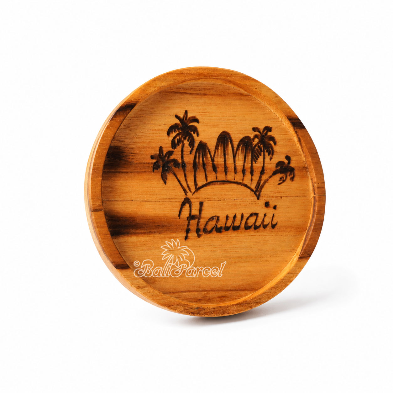 Wooden Coaster Round , Handmade From Teak Wood