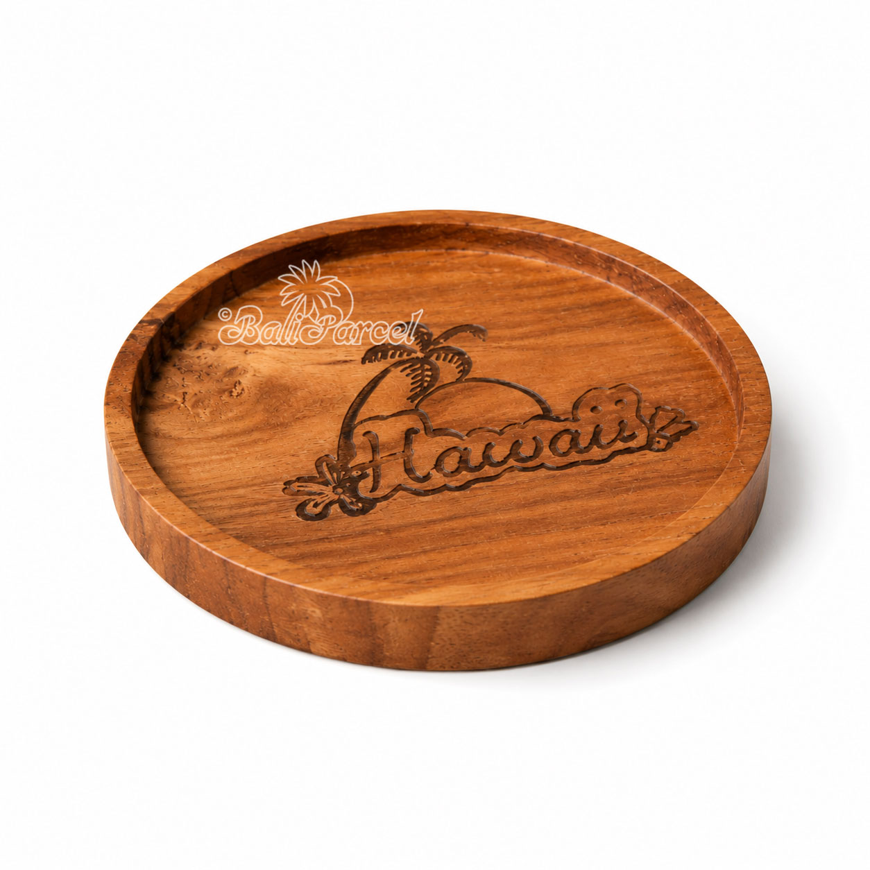 Wooden Coaster Round , Handmade From Teak Wood