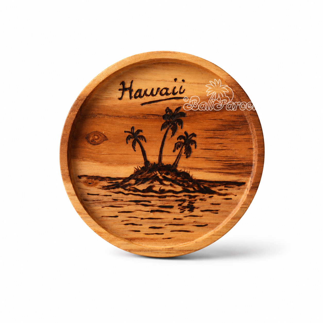 Wooden Coaster Round , Handmade From Teak Wood