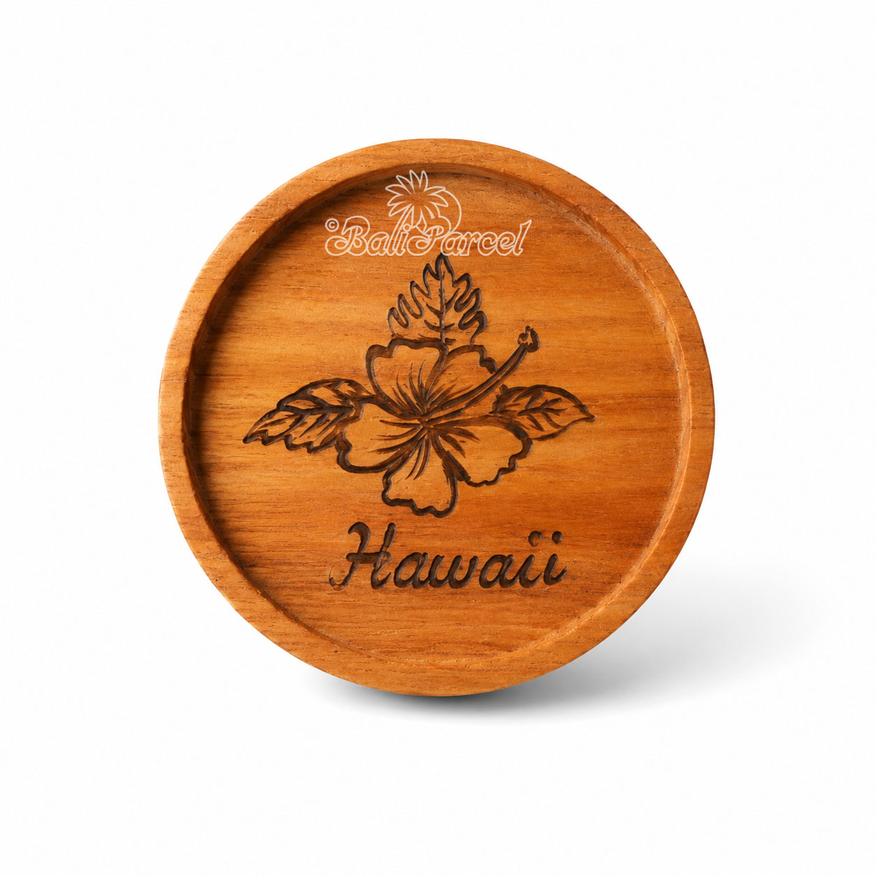 Wooden Coaster Round , Handmade From Teak Wood