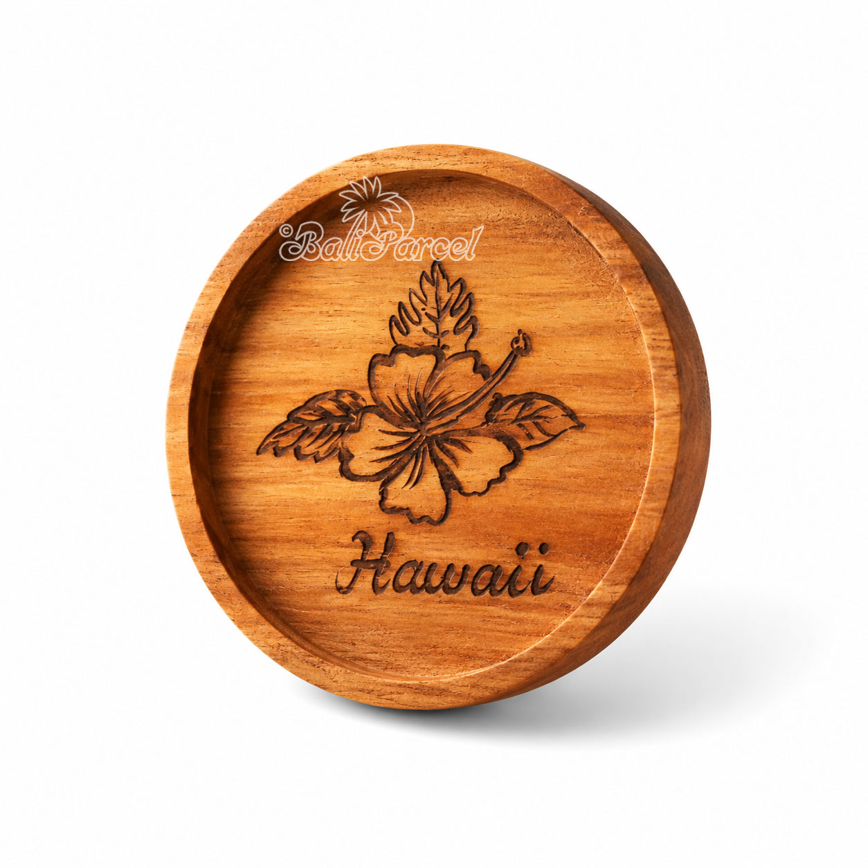 Wooden Coaster Round , Handmade From Teak Wood