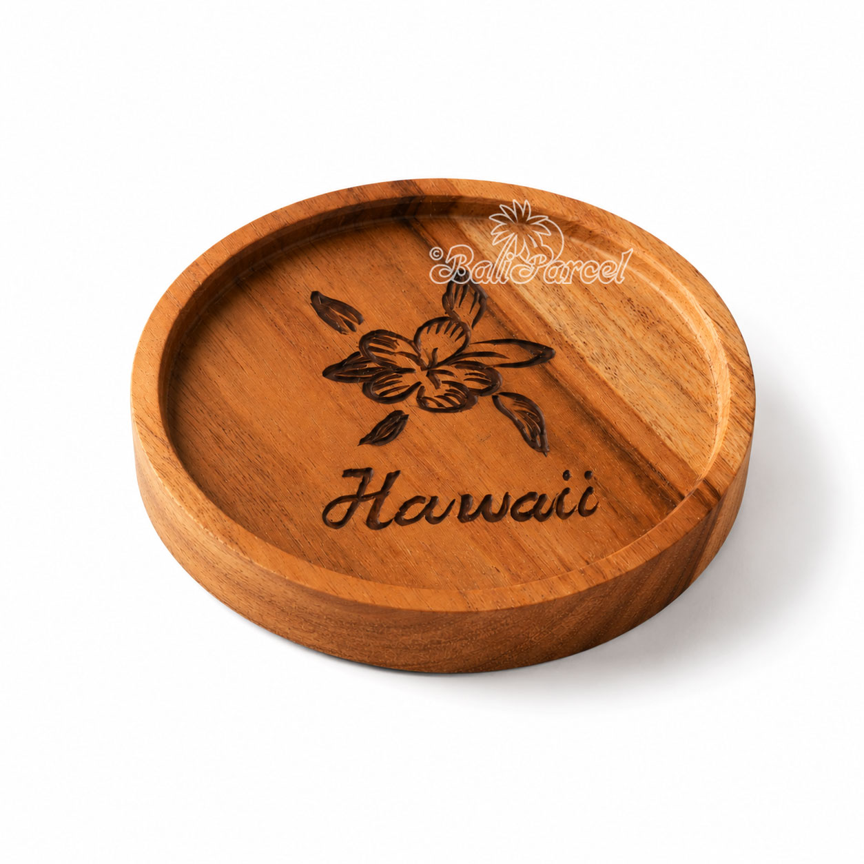 Wooden Coaster Round , Handmade From Teak Wood