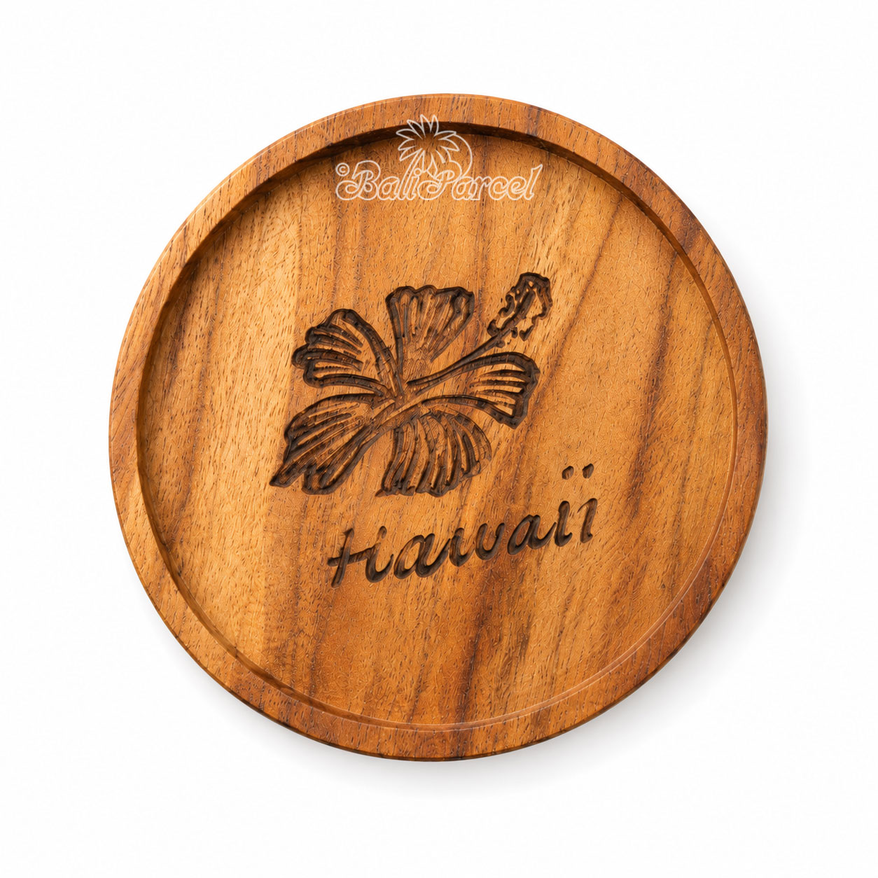 Wooden Coaster Round , Handmade From Teak Wood