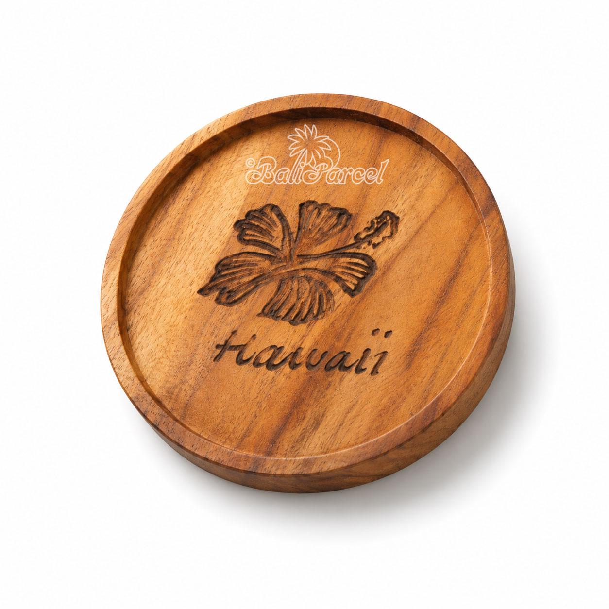 Wooden Coaster Round , Handmade From Teak Wood