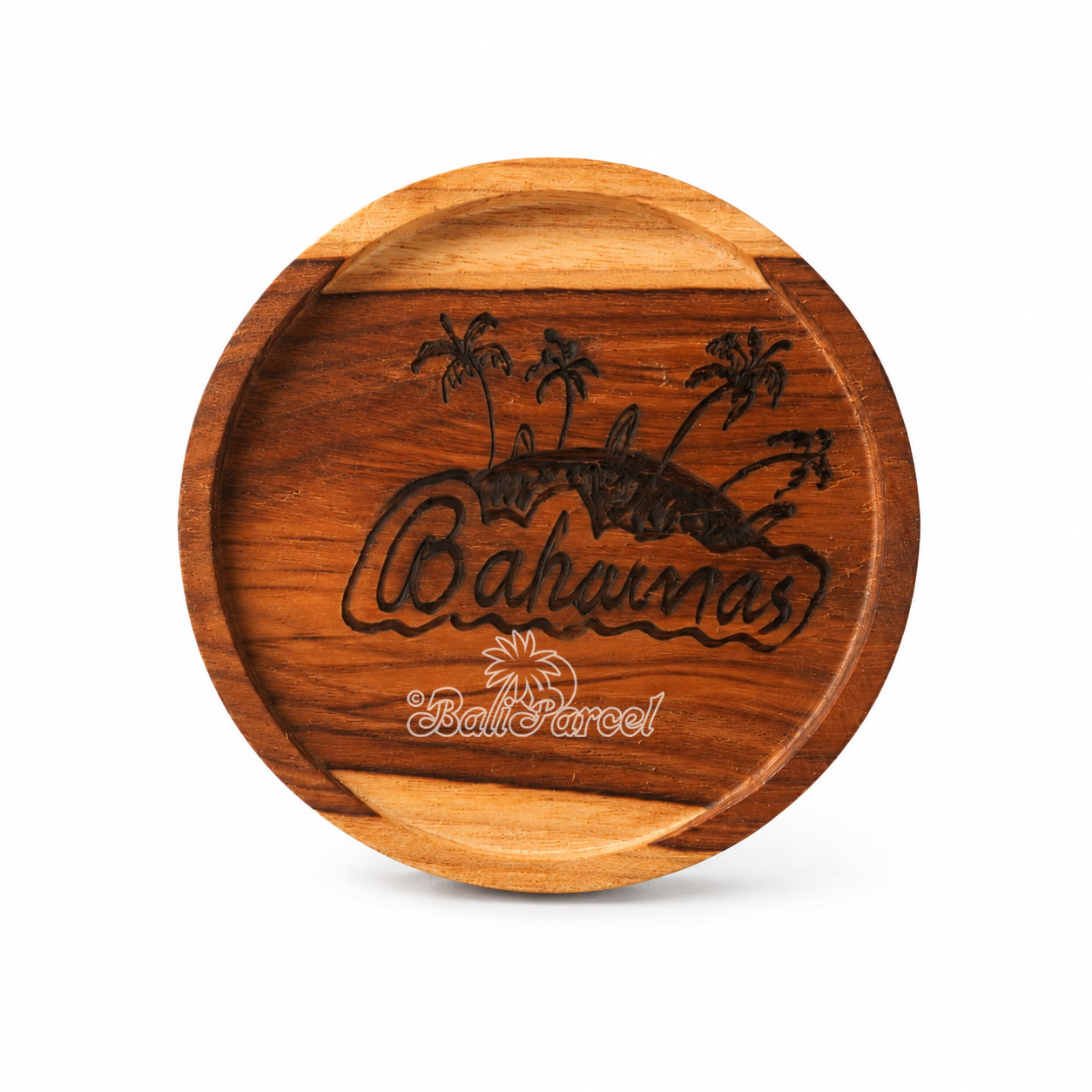 Wooden Coaster Round , Handmade From Teak Wood