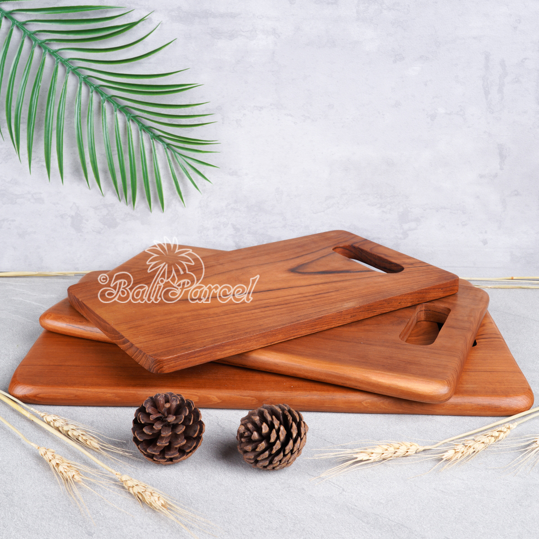 Wooden Cutting Board Hand Made From Teak Wood