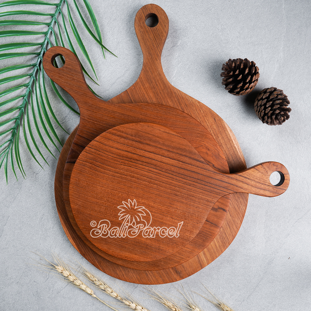 Wooden Cutting Board Hand Made From Teak Wood