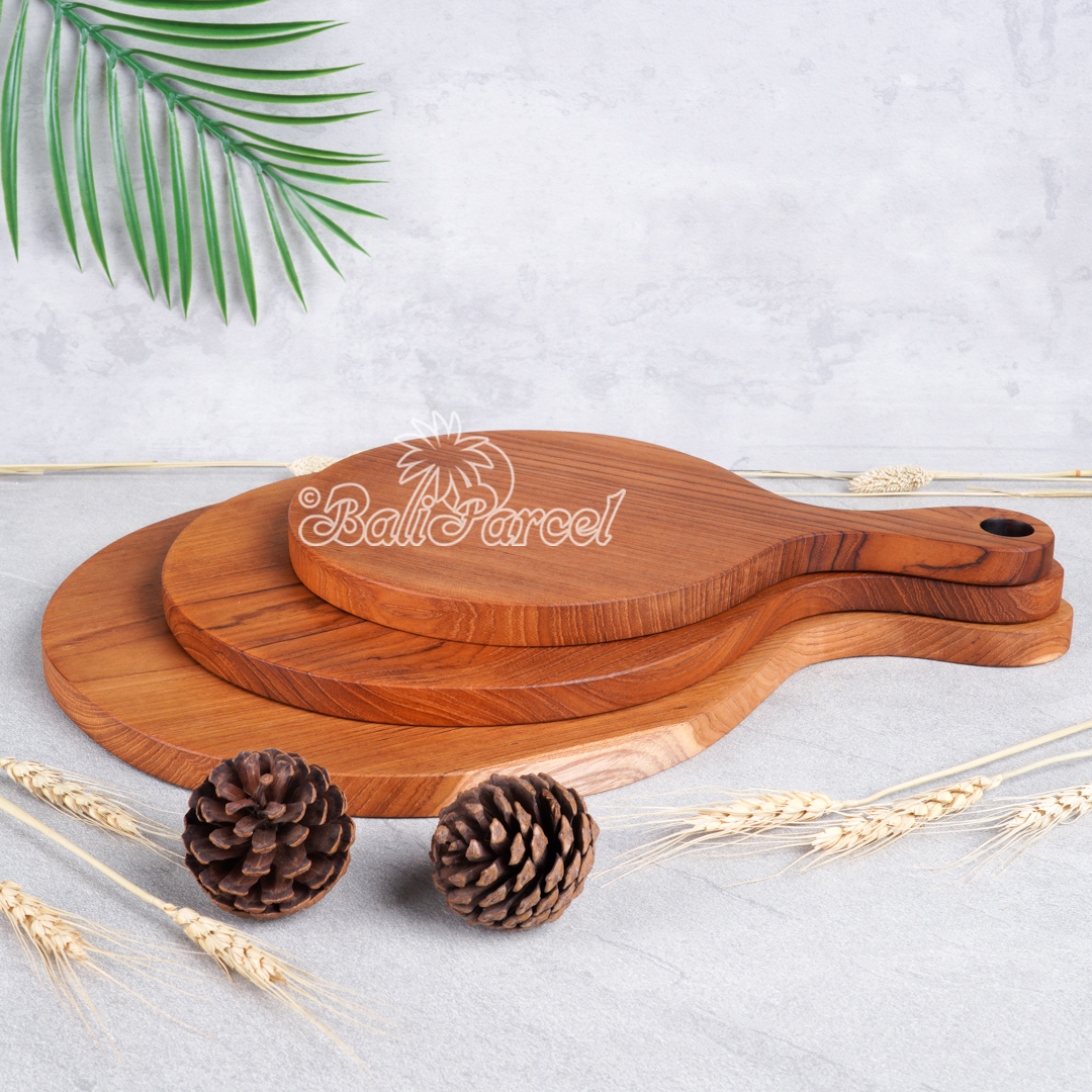 Wooden Cutting Board Hand Made From Teak Wood
