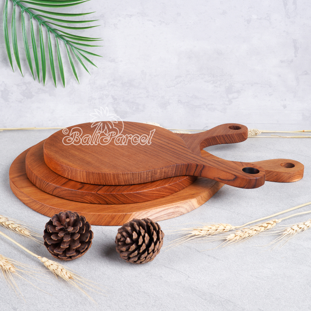 Wooden Cutting Board Hand Made From Teak Wood