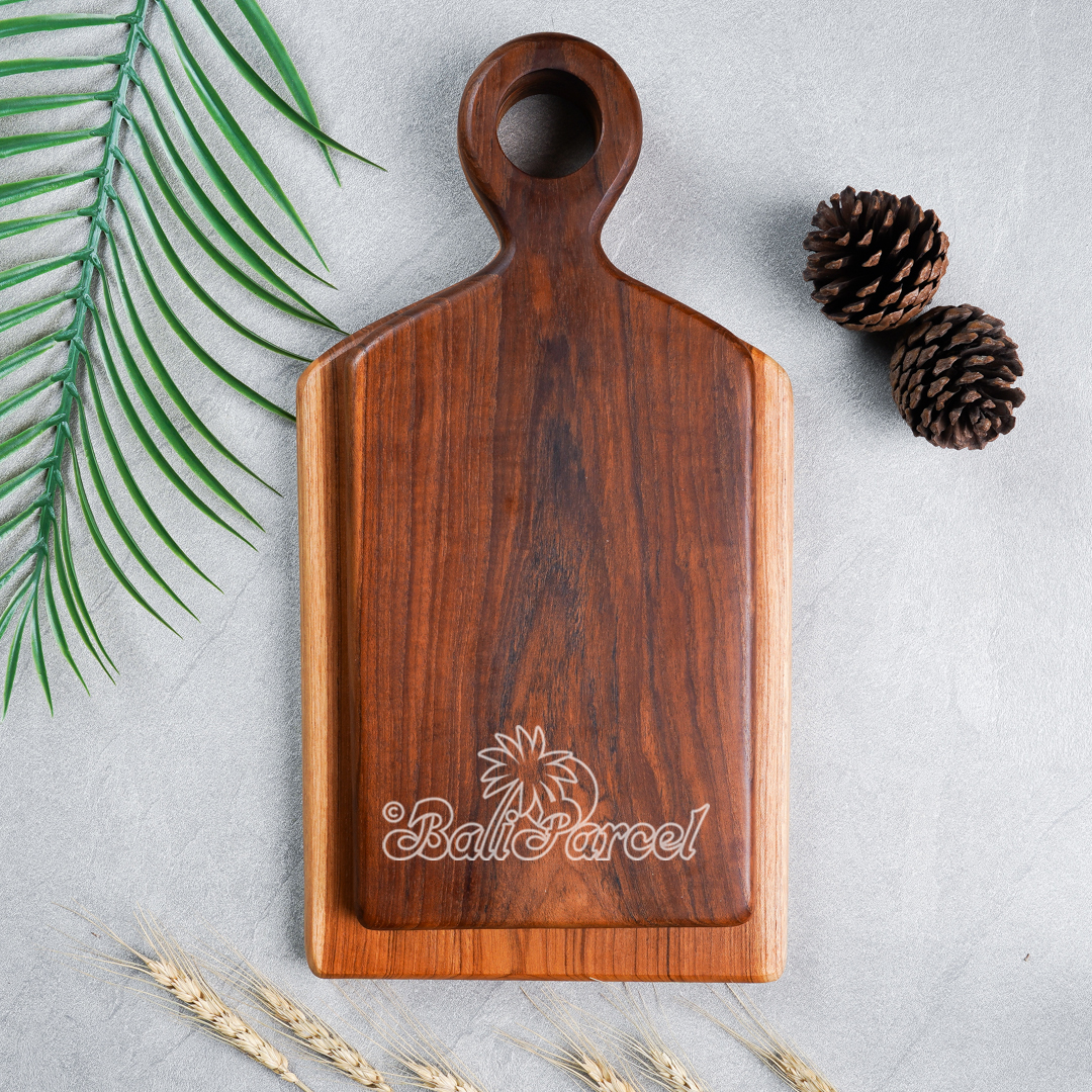 Wooden Cutting Board Hand Made From Teak Wood