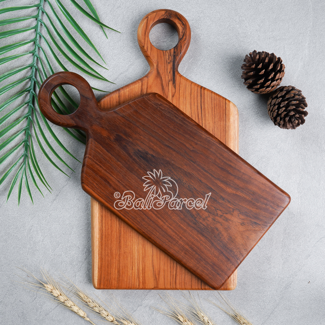 Wooden Cutting Board Hand Made From Teak Wood