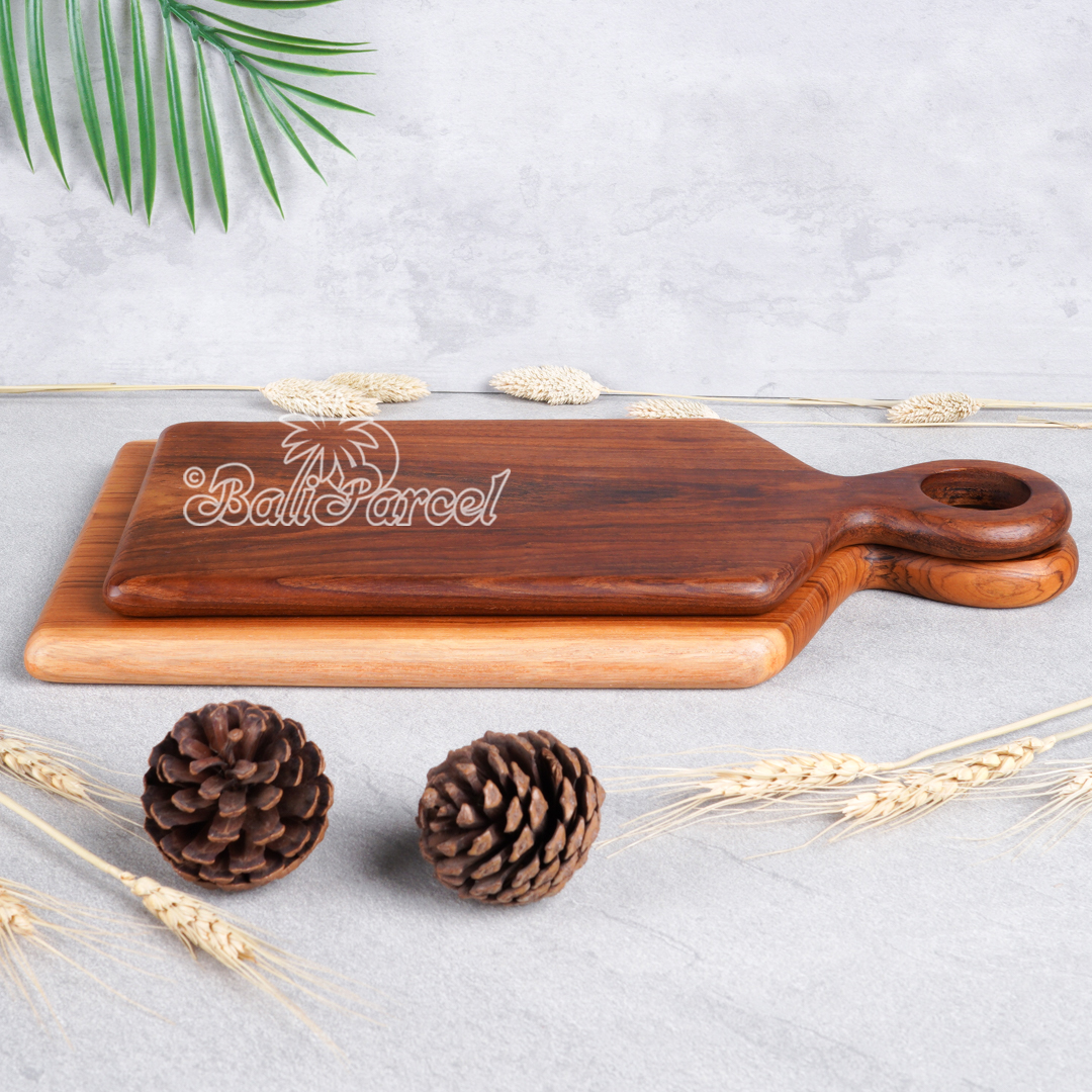 Wooden Cutting Board Hand Made From Teak Wood