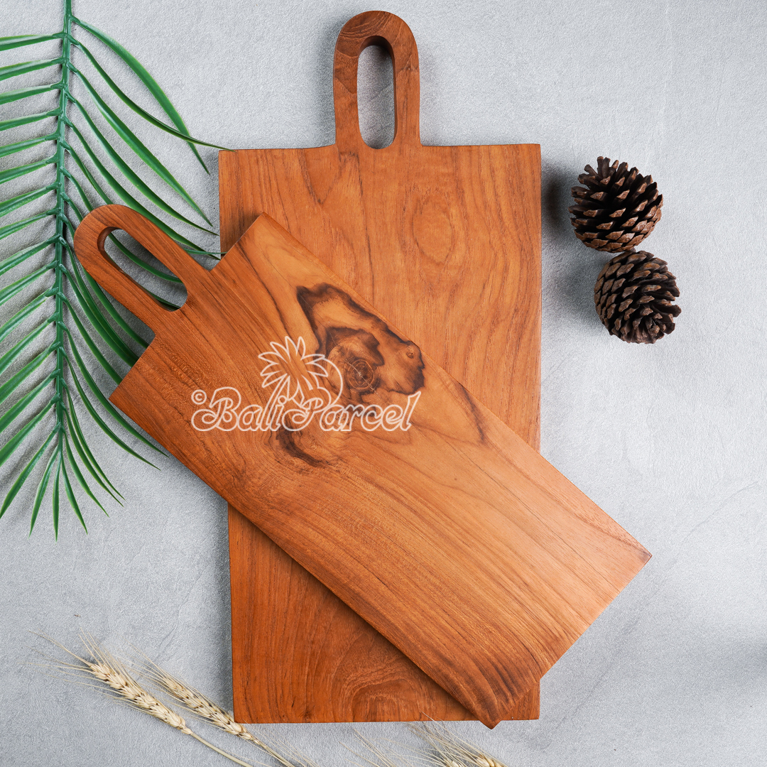 Wooden Cutting Board Hand Made From Teak Wood