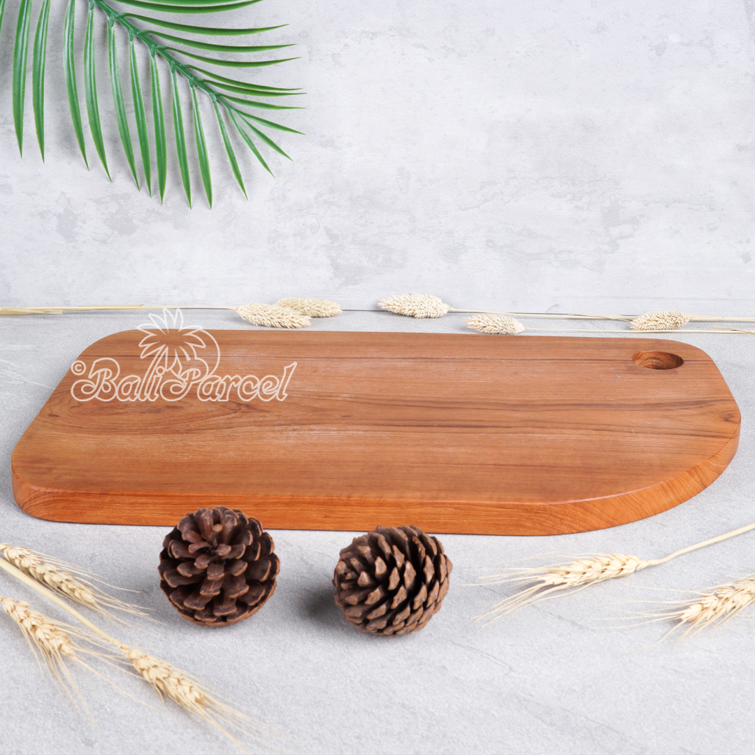 Wooden Cutting Board Hand Made From Teak Wood